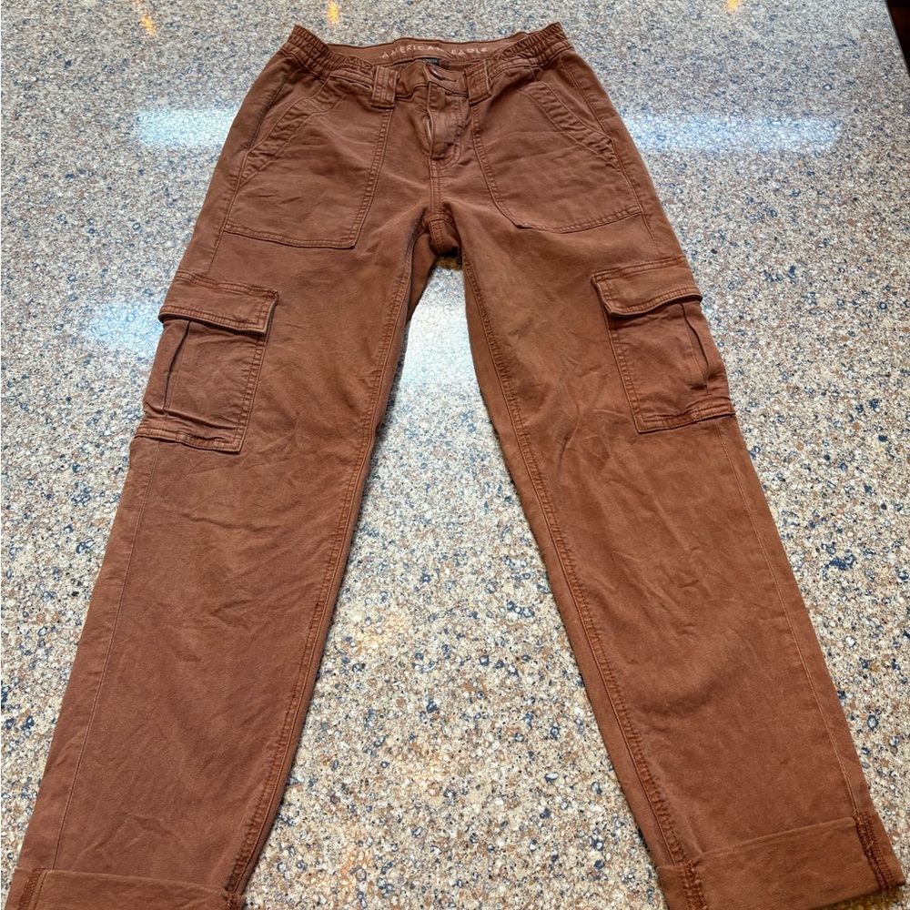American Eagle Outfitters Tan Cargo Pants